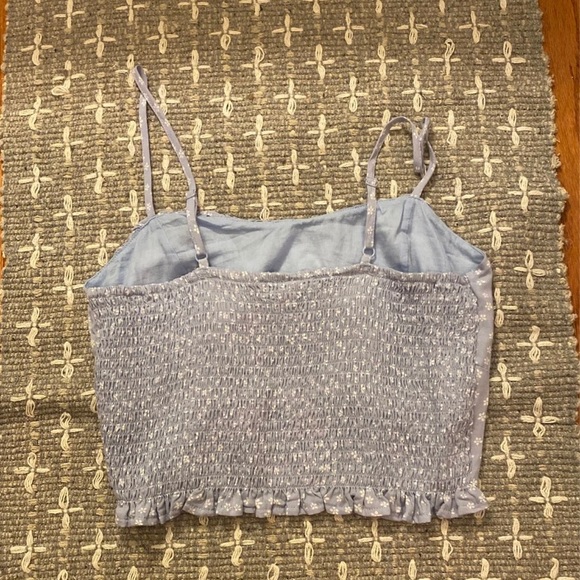 Blue floral tank top - Picture 3 of 3